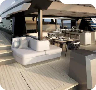 on board the yacht